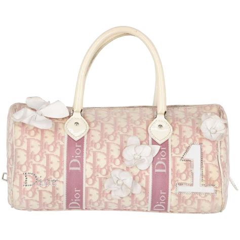 dior pink and white with flowers messenger|Dior Pink Monogram Bag .